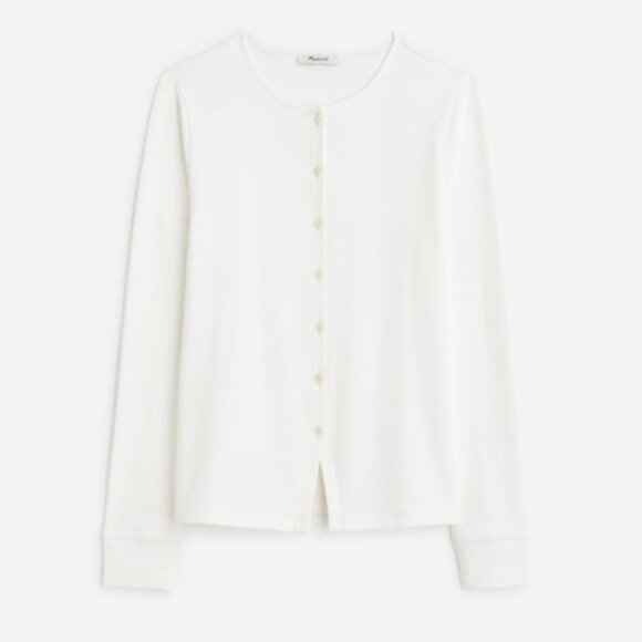 Madewell Sweaters - SOLD☀️NWT Madewell Ribbed Button-Front Cardigan